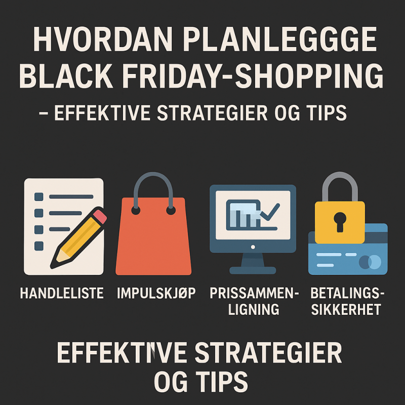 Hvordan planlegge Black Friday shopping - effektive strategier og tips