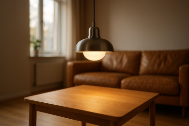 Hvordan velge den perfekte lampen over sofabordet?