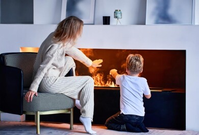 Ser du etter en elektrisk peis som varmer?