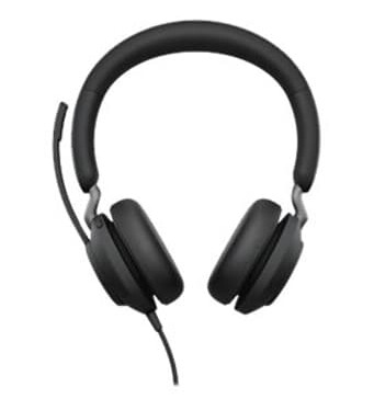 Jabra Evolve2 40 Ms Hodesett Usb-a Microsoft Teams Stereo Svart