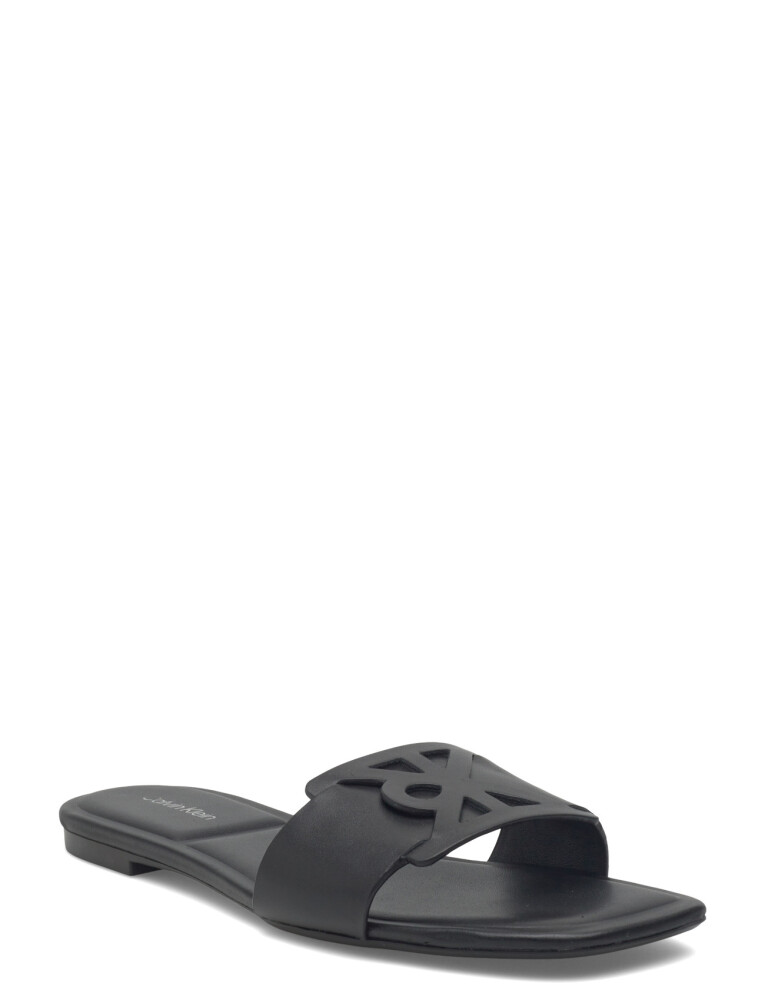 Calvin Klein Square Flat Sandal Emblem   Black   42 - main photo