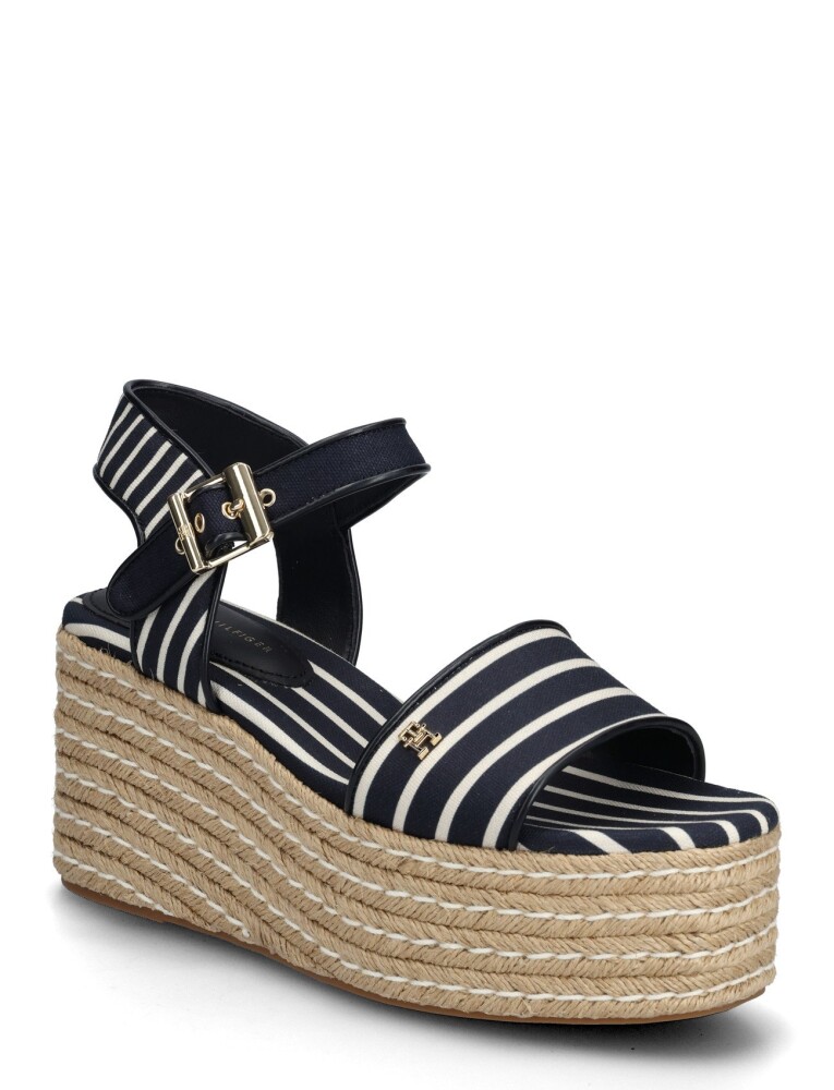 Tommy Hilfiger Platform Wedge Breton Stripes   Navy   40 - main photo