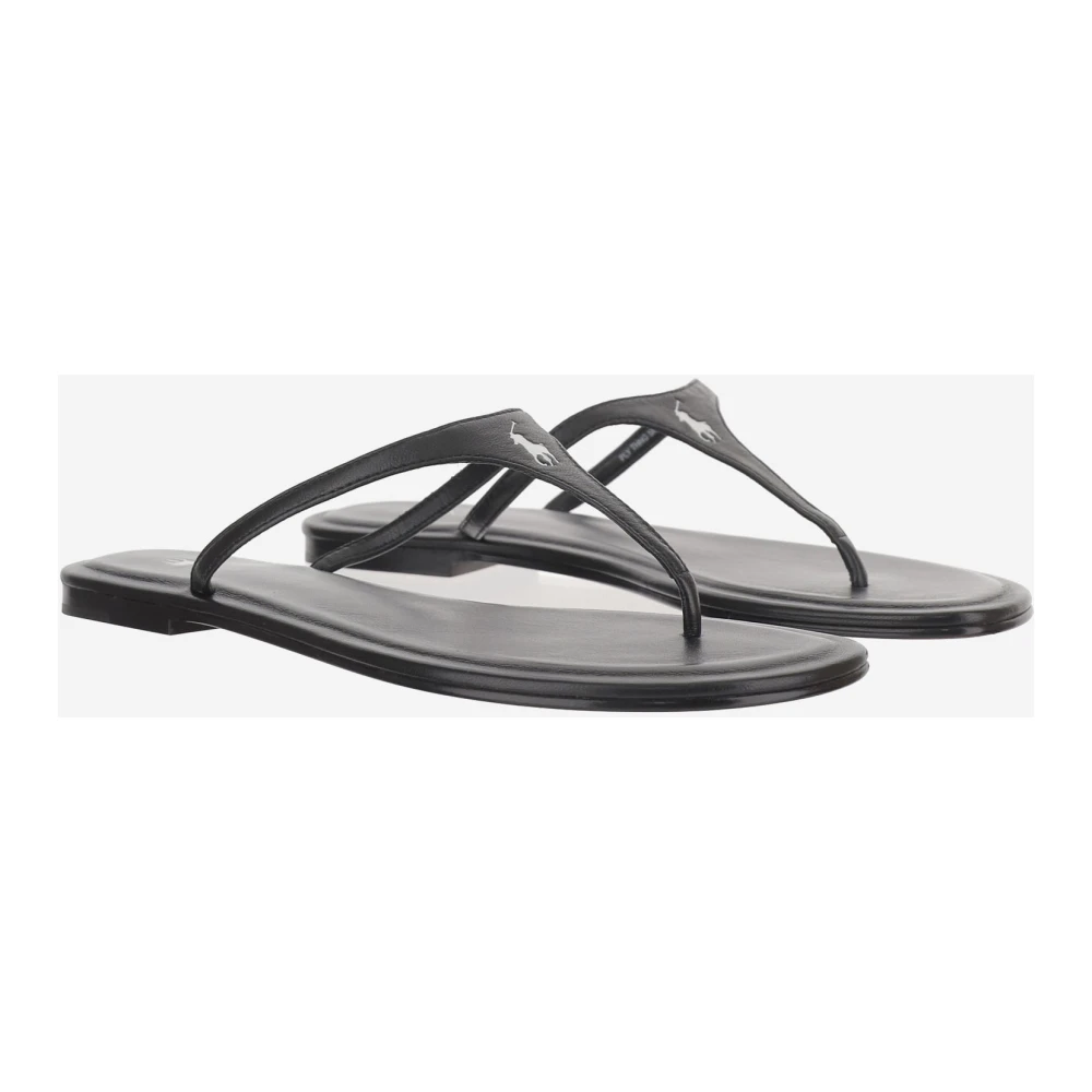 Polo Ralph Lauren Polo Play Leather Thong Sandal Black 38 - side b