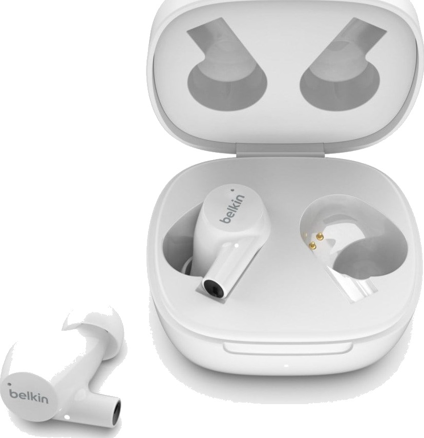 Belkin Soundform Rise True Wireless-hodetelefoner Stereo Hvit