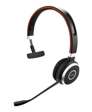 Jabra Evolve 65 Se Ms Hodesett Usb-a, Usb-a Via Bluetooth-adapter Optimized For Microsoft Teams Mono