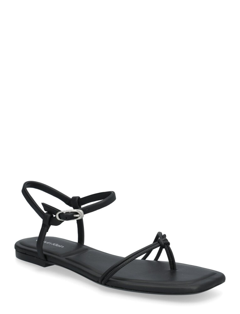 Calvin Klein Square Flat Sandal Strap Lth   Black   41 - main photo
