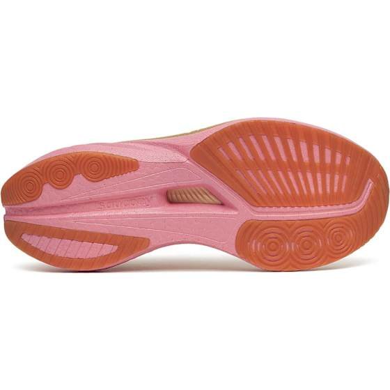 Saucony Women"s Endorphin Speed 5 Ivory/mauve 39 - side b