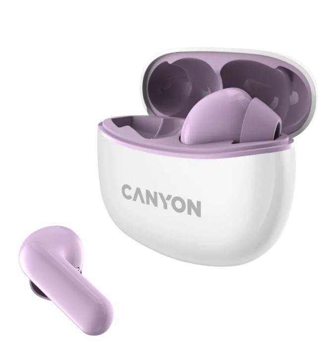 CANYON Bluetooth Headset TWS-5 In-Ear/Stereo/BT5.3 purple retail