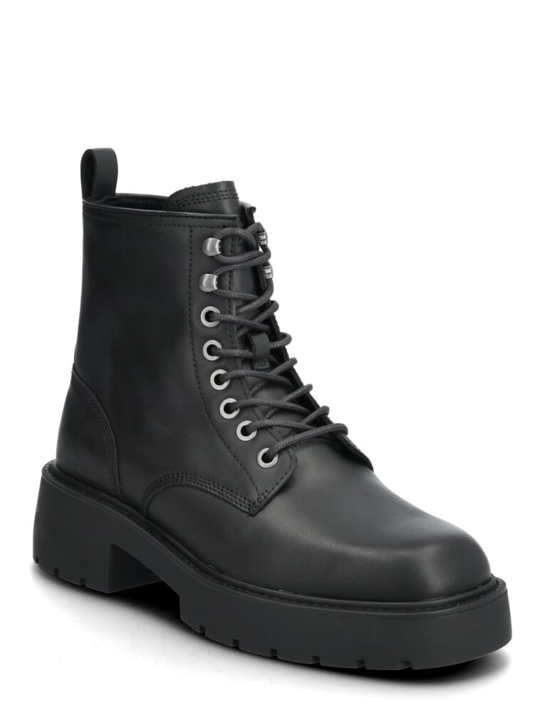 Calvin Klein Chunky Lace Up Zip Boot - Black - 40 - main photo
