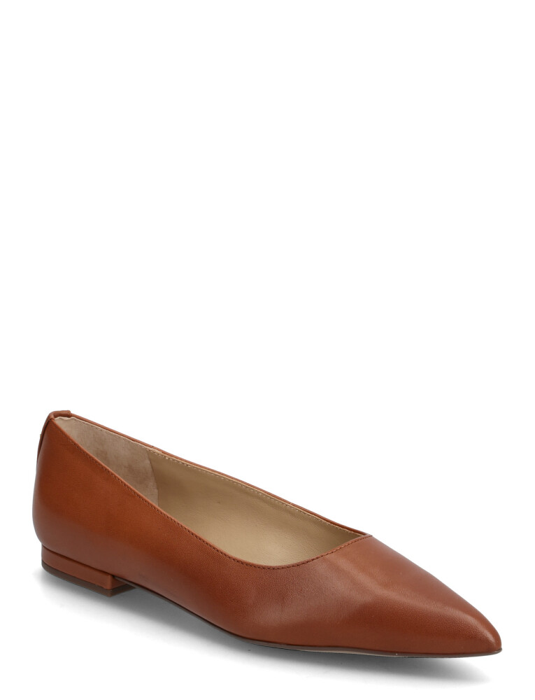 Lauren Ralph Lauren Londyn Leather Ballet Flat - Brown - 38 - main photo