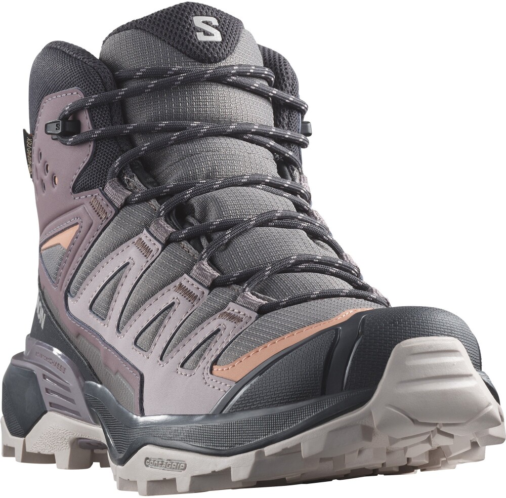 Salomon X Ultra 360 Mid GTX Dame Plum Kitten/Phantom/Cork 37 1/3 - side b
