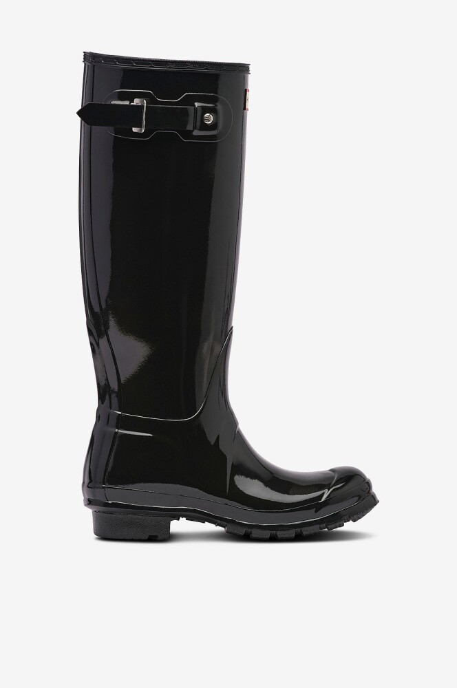 Hunter   Womens Original Tall Gloss Boot   Svart - main photo