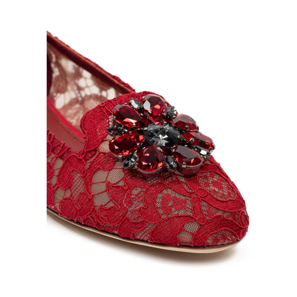 Dolce & Gabbana Dame Sko Rød 37 EU, - side b