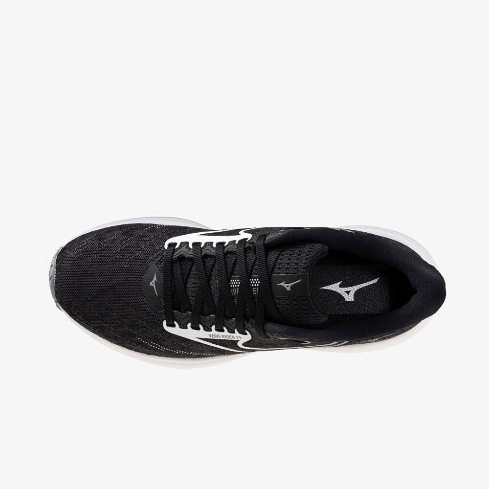 Mizuno Women's Wave Rider 29 Black Sand/White/Black 41 - side b