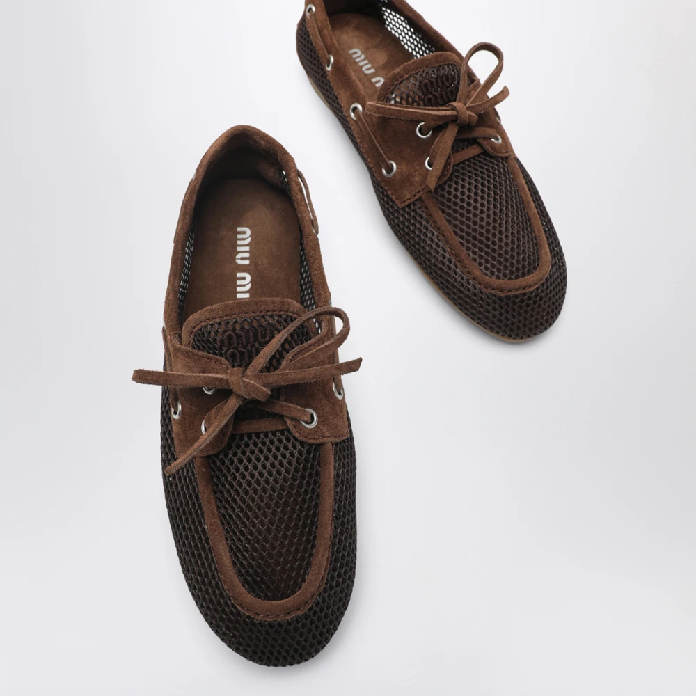 Miu Miu Dame Sko Brun 37 EU, - side a
