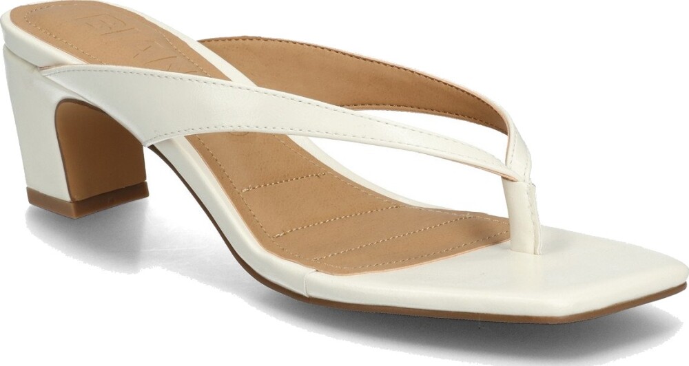 Bianco Biaspice Toe Post Faux Leather   Cream   40 - main photo