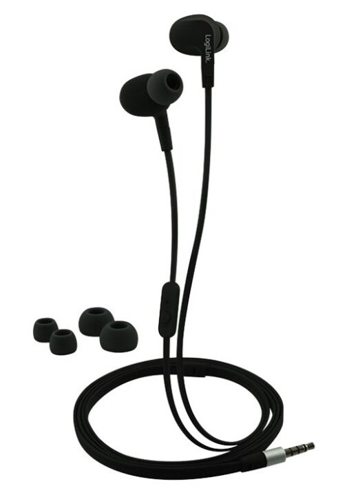 Logilink Sports-Fit In-Ear Headset Svart