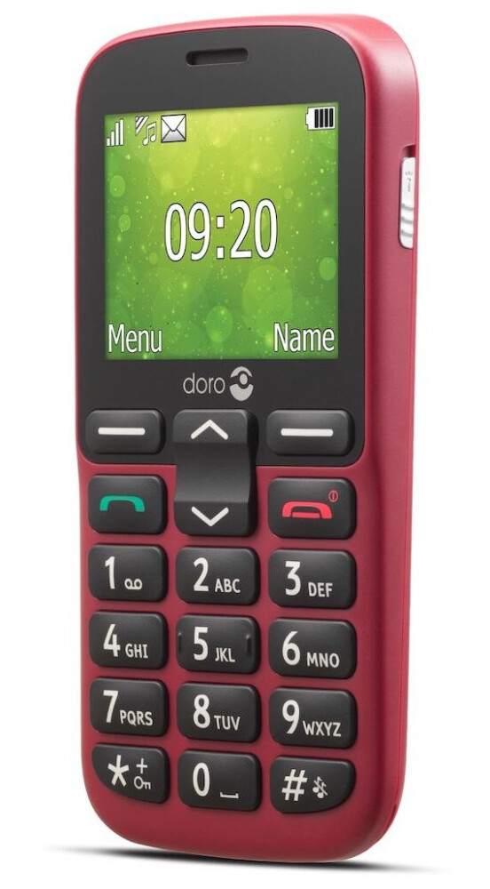 Doro 1380, Bär, Dubbla Sim-Kort, 6,1 Cm (2.4"), 0,3 Mp, 800 Mah, Röd