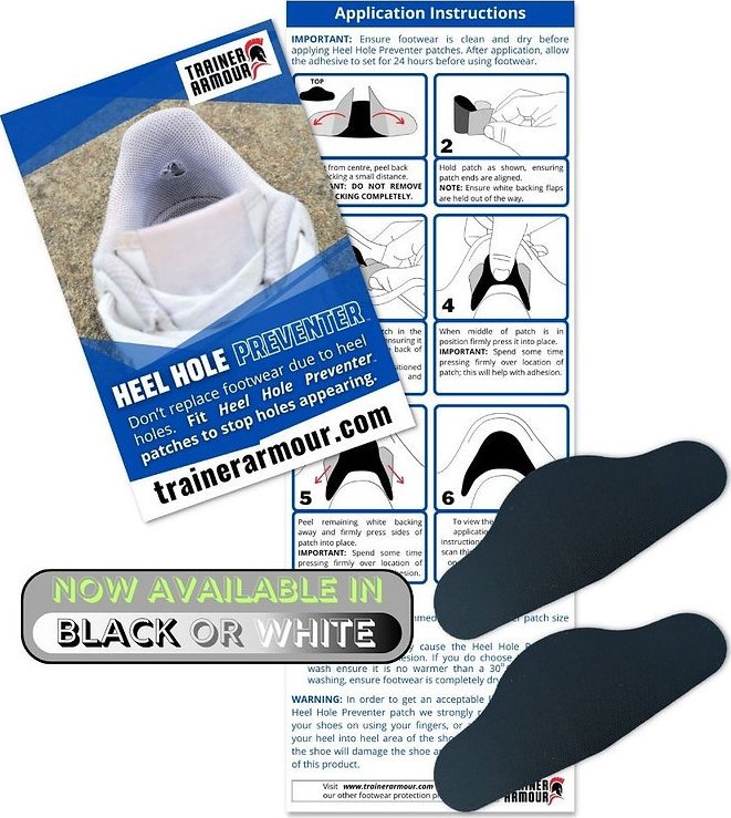 Trainer Armour Heel Hole Preventer Black One Size - main photo