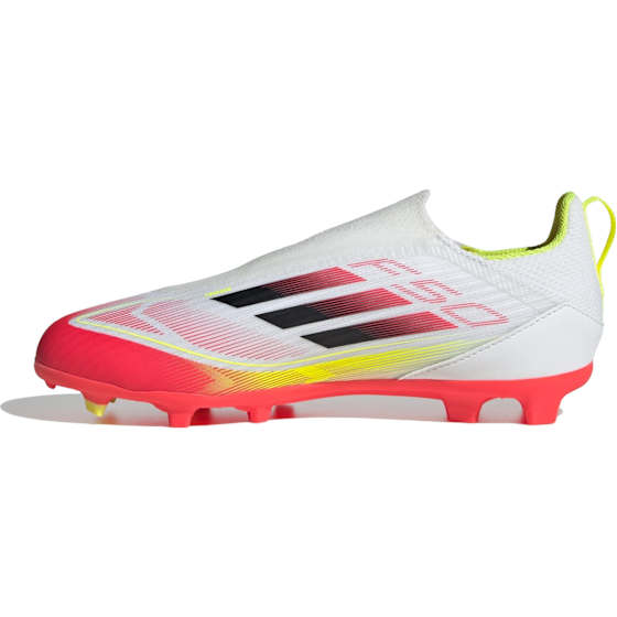 Adidas F50 League LL FG/MG Junior Cloud White/Core Black/Solar Yellow 36 - side a