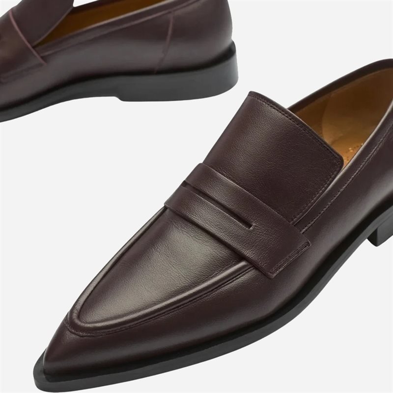Montazzoli Loafer - Walnut Nappa - side b