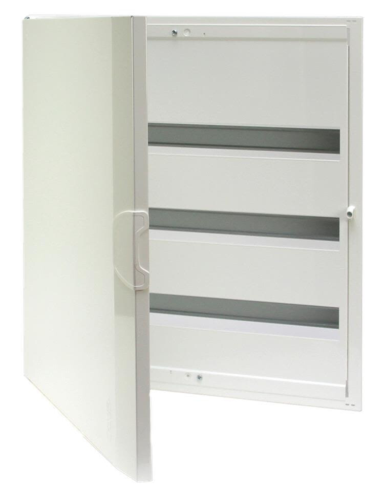 Garo NIM 75 3U Sentralapparat innfelt montering hvitt stål 75 moduler 3 ...