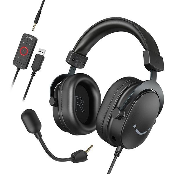 Fifine H9 7.1 Gaming Headset Rgb - Svart