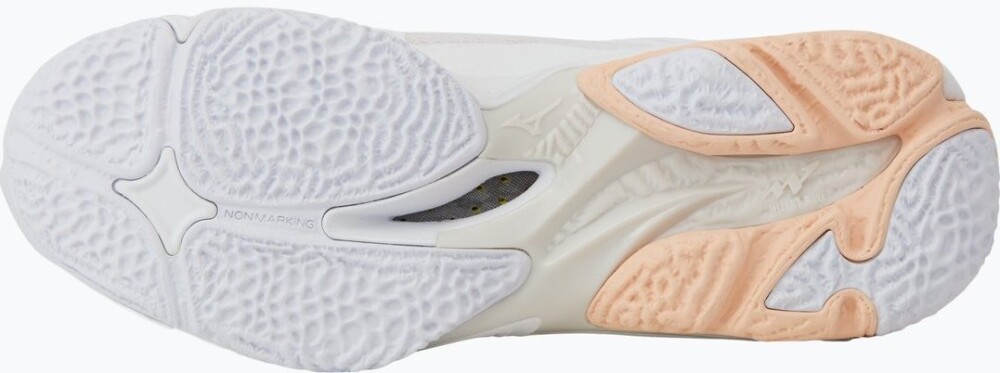 Mizuno Wave Lightning Z8 Dame White/Aleutian/Cloud Pink 39 - side b