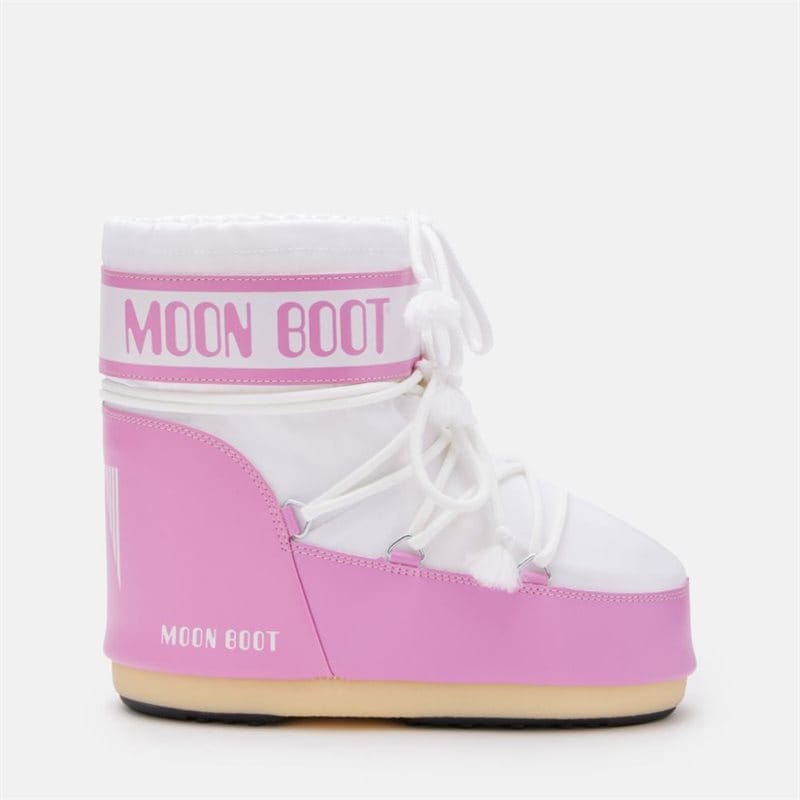 Moon Boot Icon Low Nylon Pink-White - main photo
