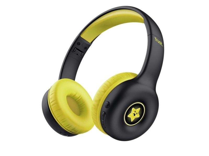 Trust Nouna Kabel & Trådlös 20 - 20000 Hz Samtal/Musik 134 G Headset Svart Gul