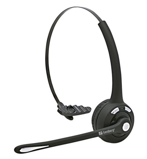 Sandberg Bluetooth Kontorhodesett med Mikrofon Svart