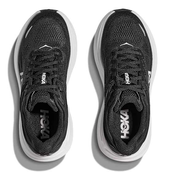 Hoka Bondi 9 Wide Dame Bwht/Black/White 39 1/3 - side b