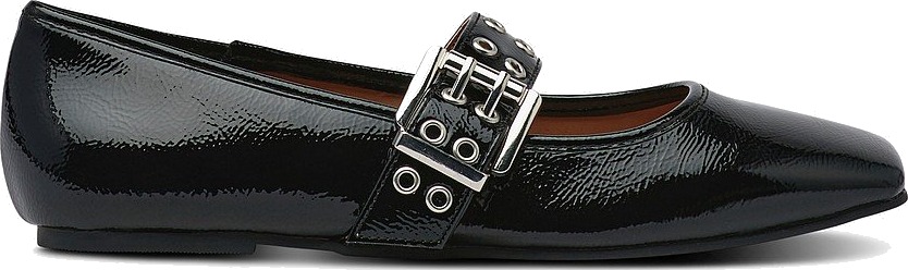 Bianco   Ballerinasko Biarose Karré Mary Jane Flat Faux Leather   Svart - main photo
