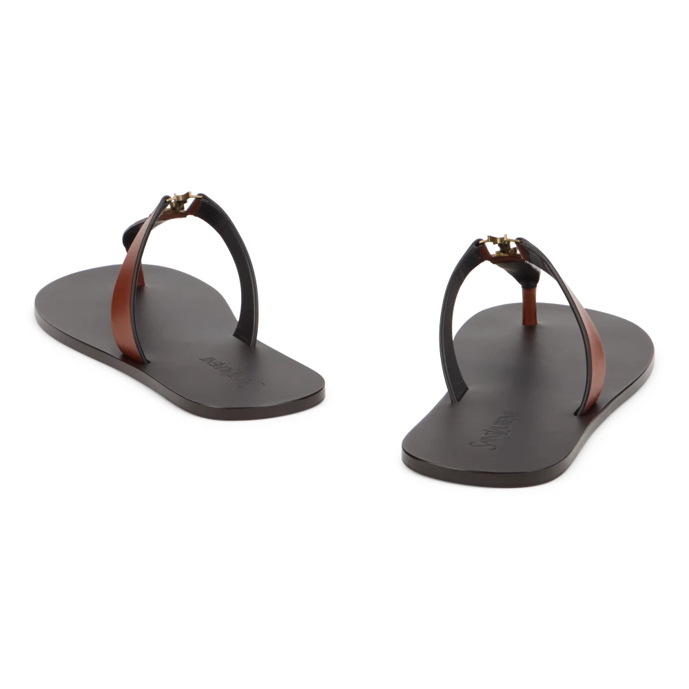 Saint Laurent, Dame, Sko, Brun, 38 EU, - side a