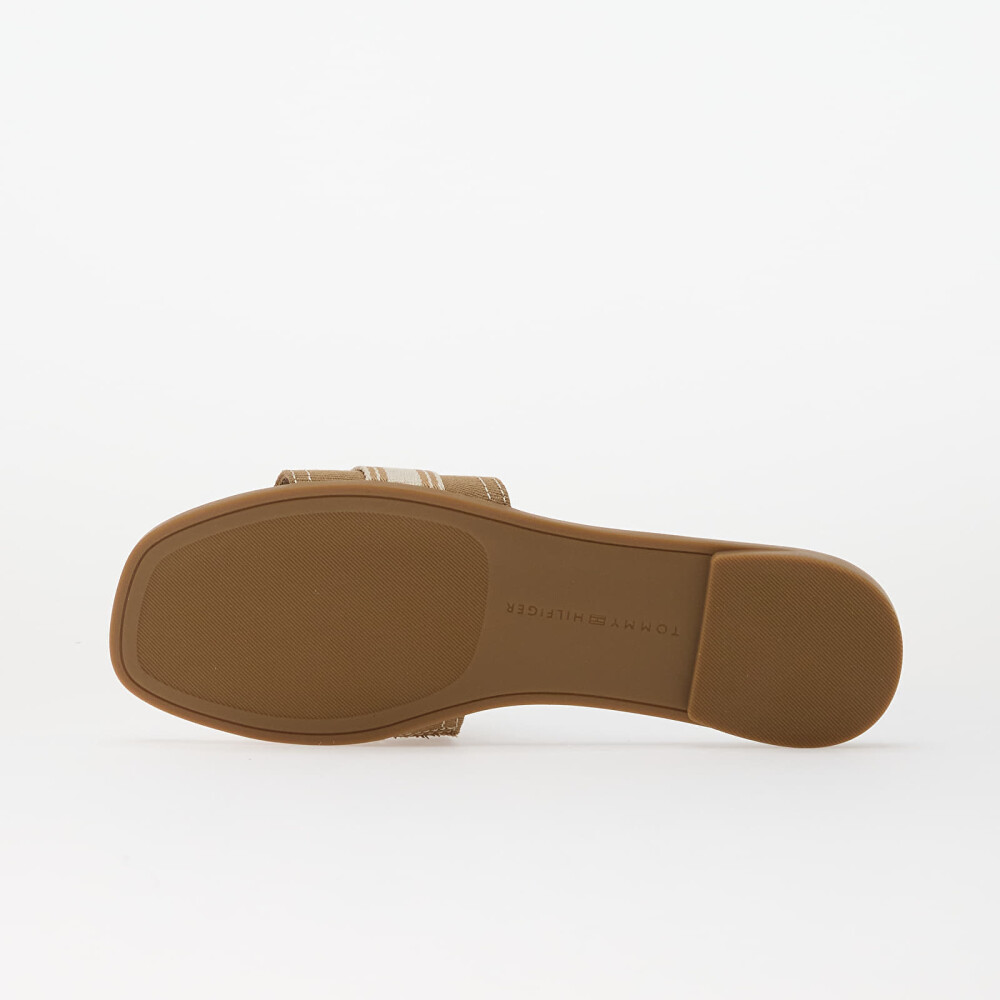 Tommy Hilfiger Flat Mule Webbing Beige 40 - side a