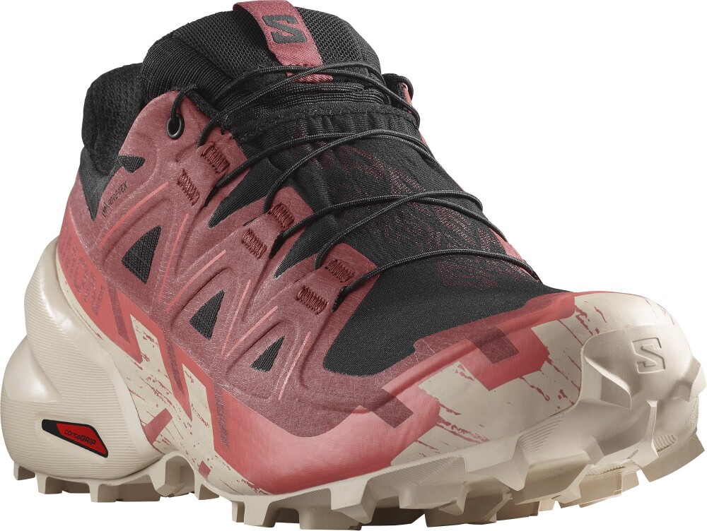 Salomon Women's Speedcross 6 GORE-TEX 38 2/3, Black/Cow Hide/Faded Rose - side b