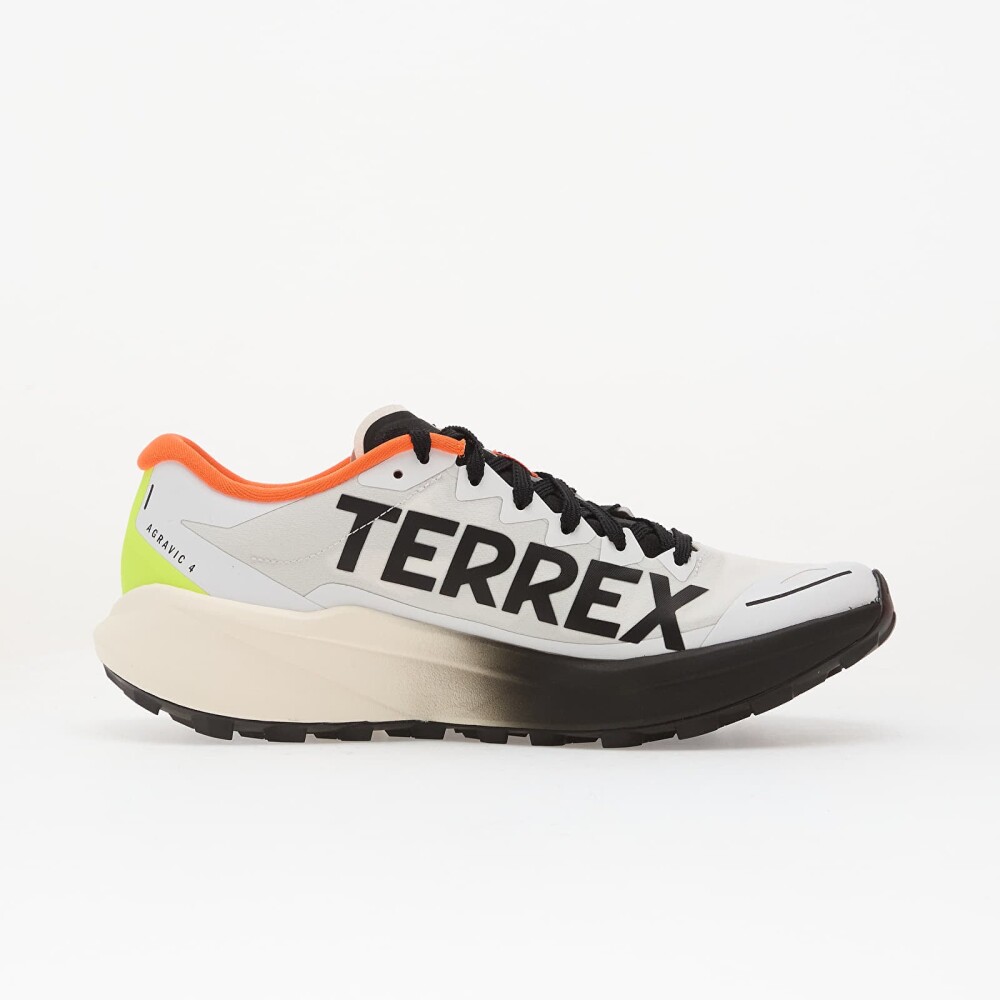 Adidas Joggesko Terrex Agravic 4 Trail Running Ftwr White/ Core Black/ Semi Impact Orange EUR 42 2/3 - side b