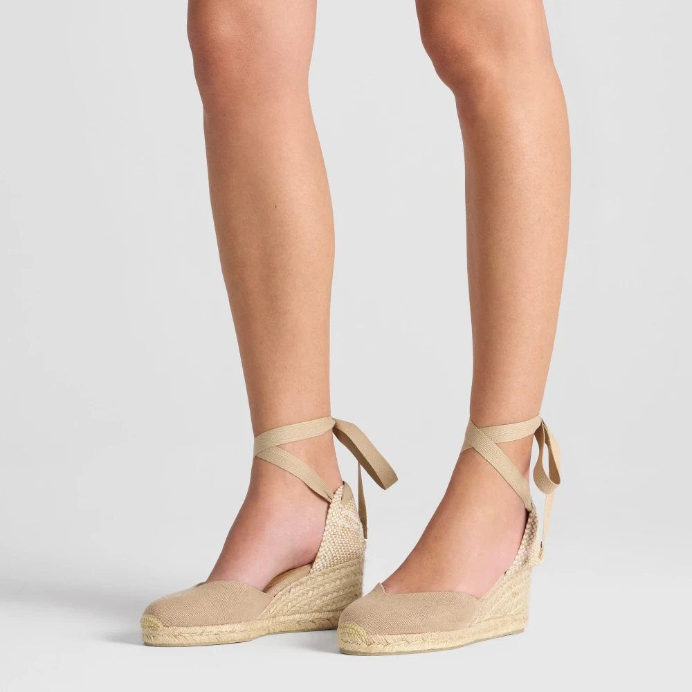 Castañer, Dame, Sko, Beige, 37 EU, - side b