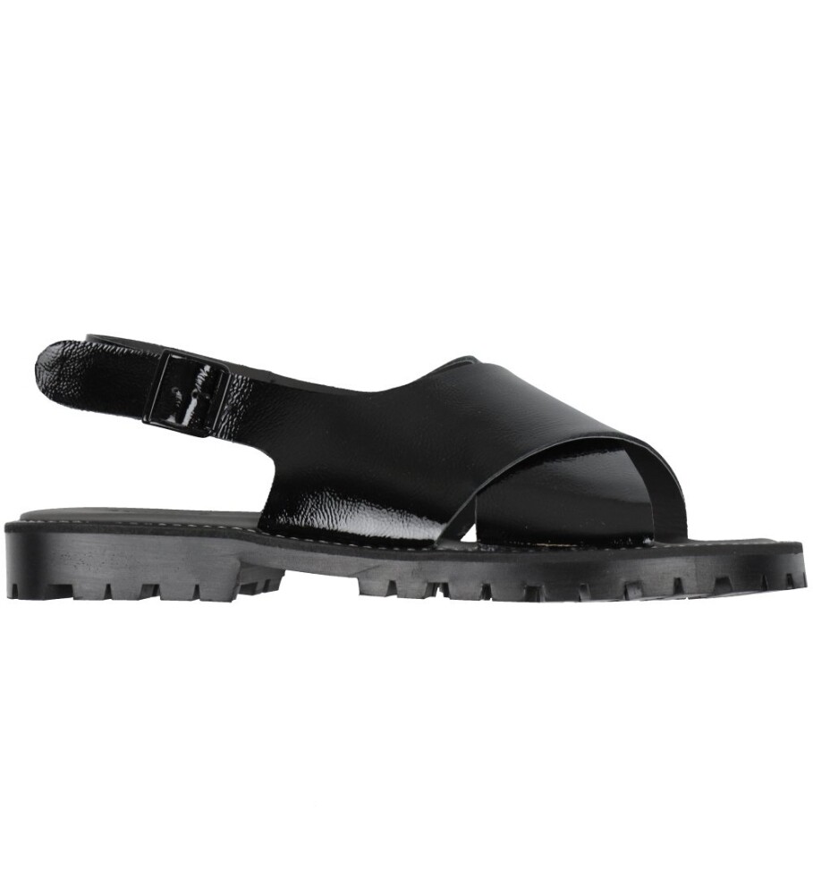 ANGULUS Sandals - Flat  - Open Toe - Op - Black - 36 - main photo
