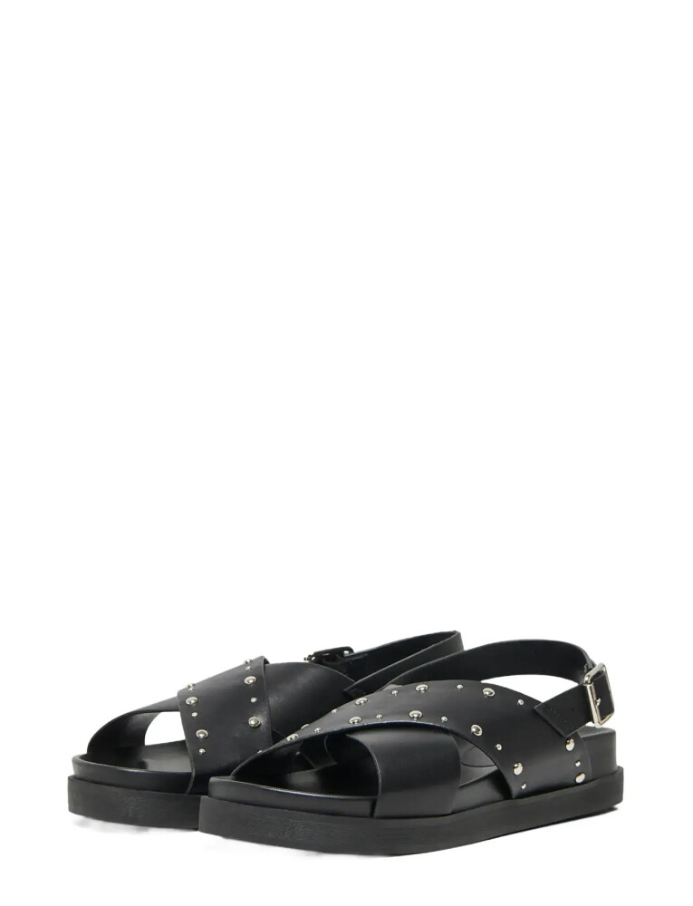 ONLY Onlminnie 19 Studs Cross Strap Sandal   Black   41 - main photo