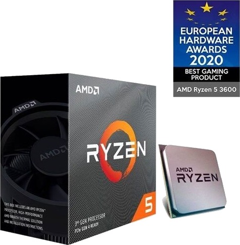 AMD Ryzen 5 3600 Wraith Stealth Prosessor/CPU 6 kjerner 3.6 GHz