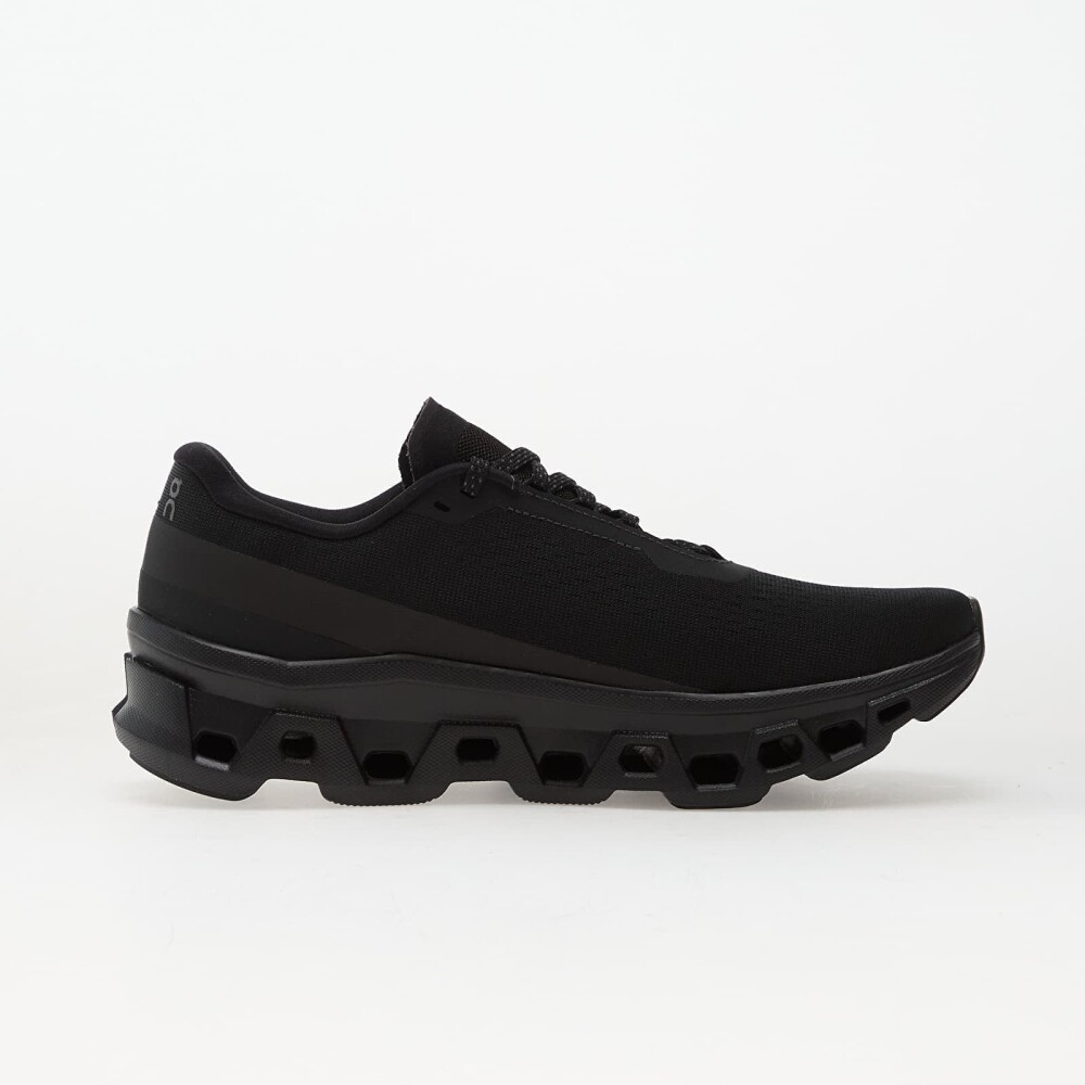 On Cloudmonster 1   Black   37 - side b