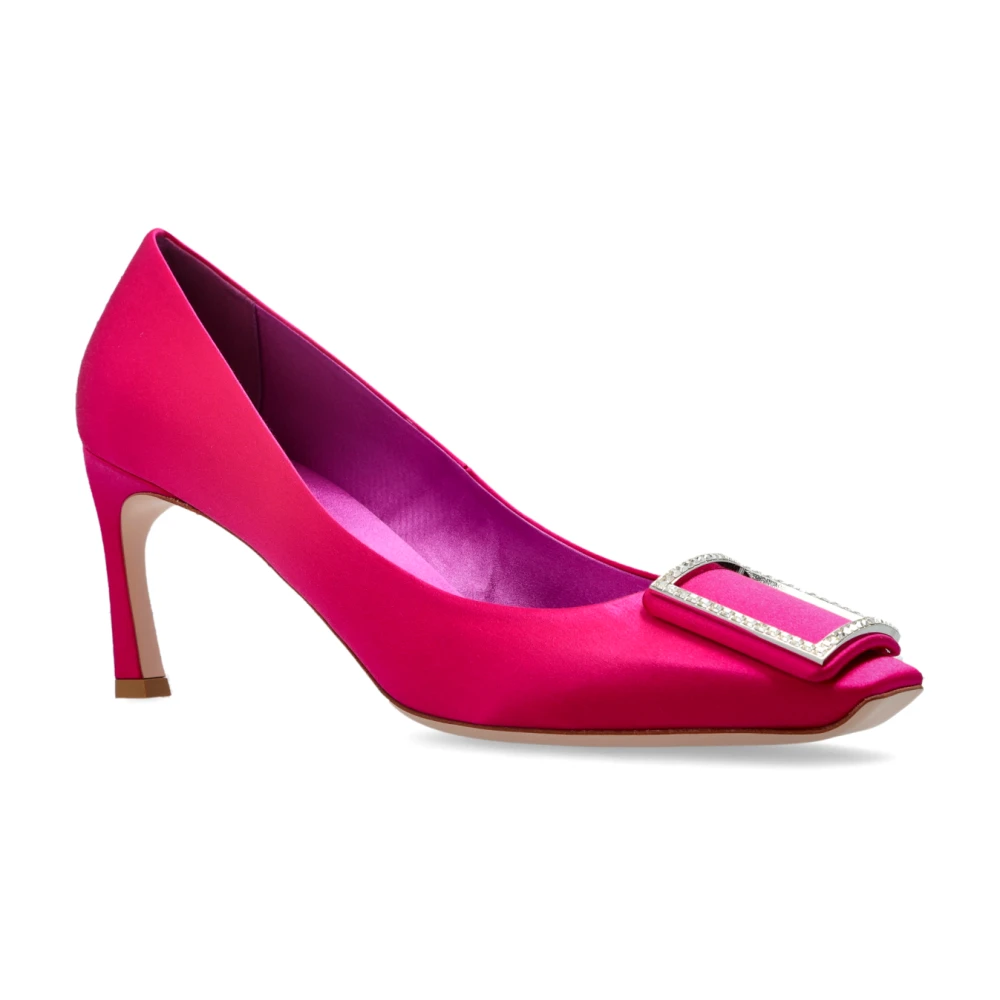 Roger Vivier Dame Sko Rosa 40 EU, - side b