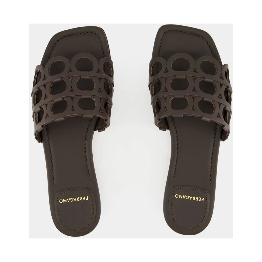 Ferragamo Dame Sko Brun 38 1/2 EU - side b