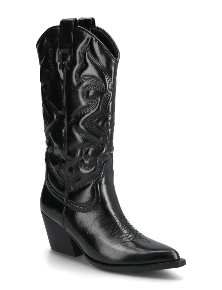 Bianco Biajody Western Boot Faux Leather - Black - 39 - main photo