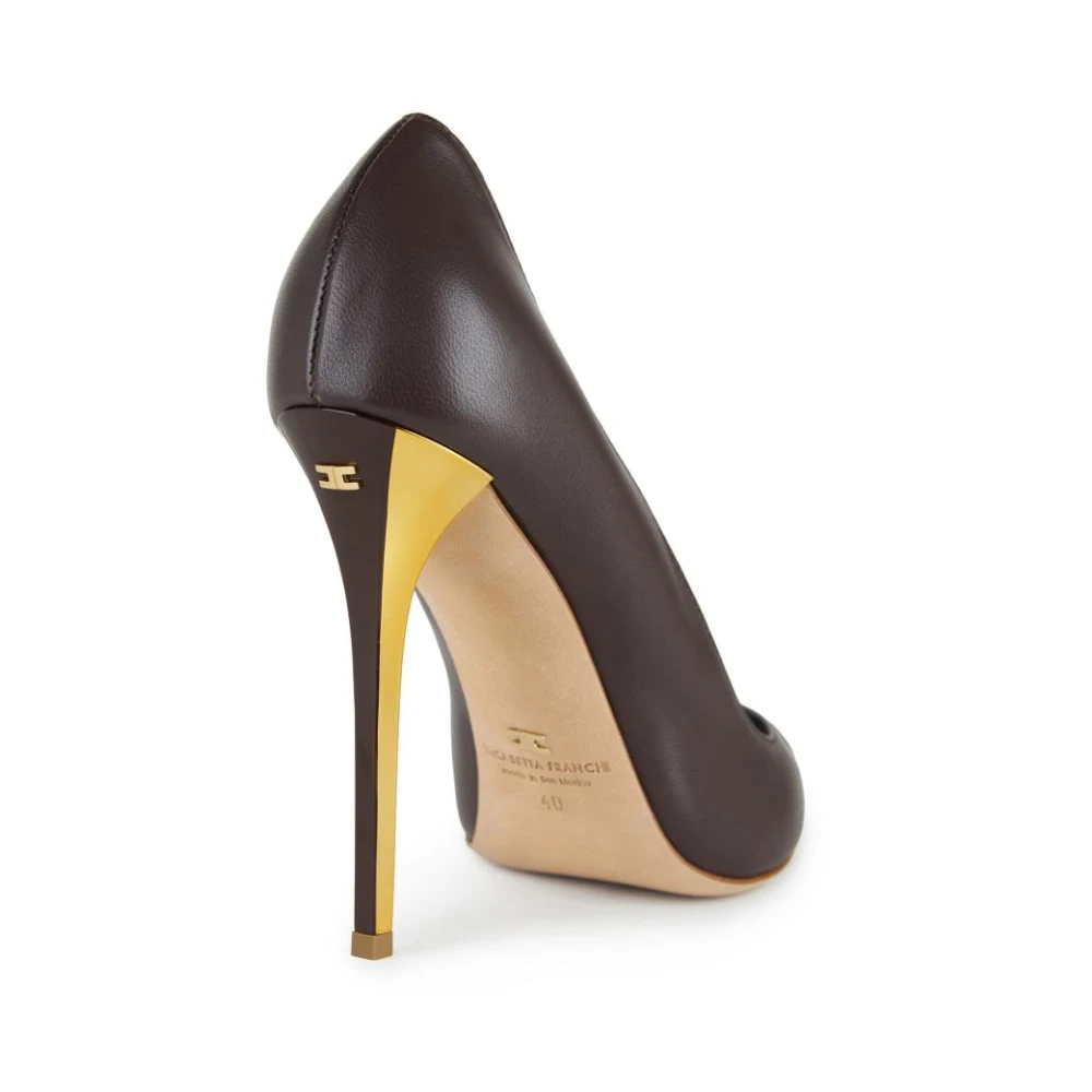Elisabetta Franchi Dame Sko Brun 36 1/2 EU, - side b