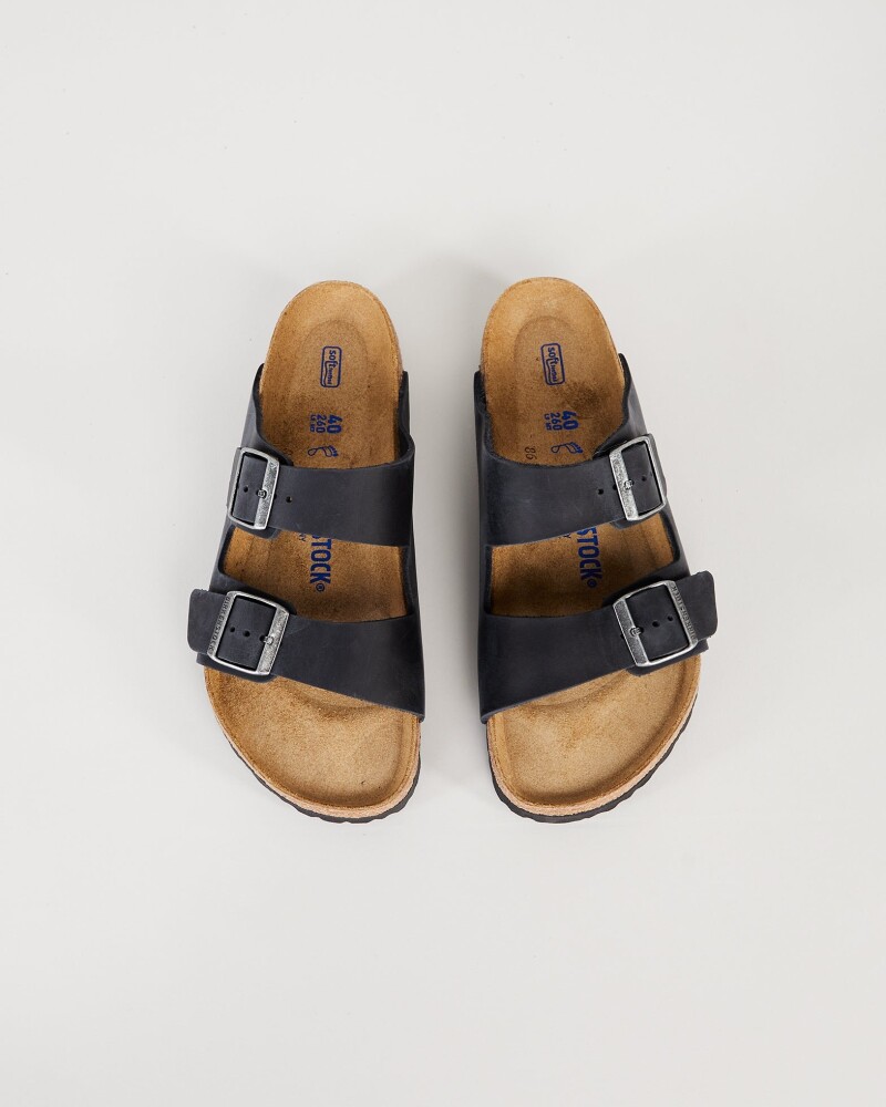 Birkenstock Women's Arizona Soft Footbed Regular Fit Sort 42 Woman - side b