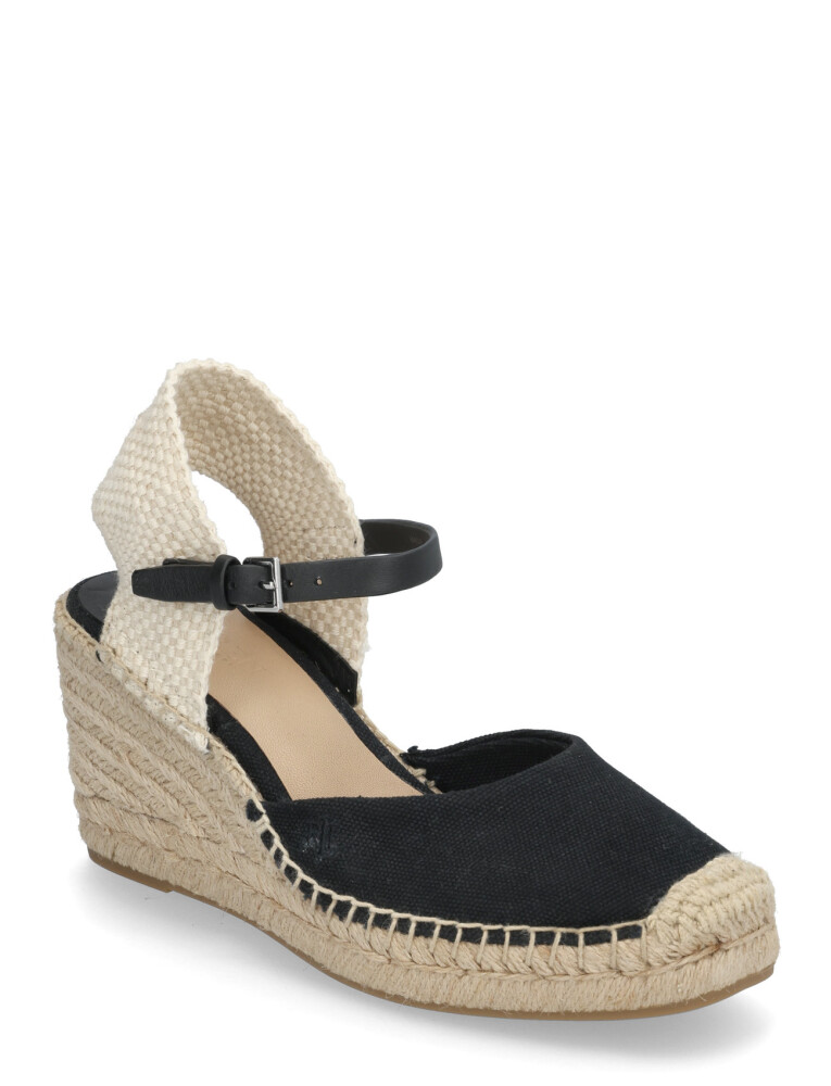 Lauren Ralph Lauren Robby Canvas & Jute Espadrille - Black - 37 - main photo