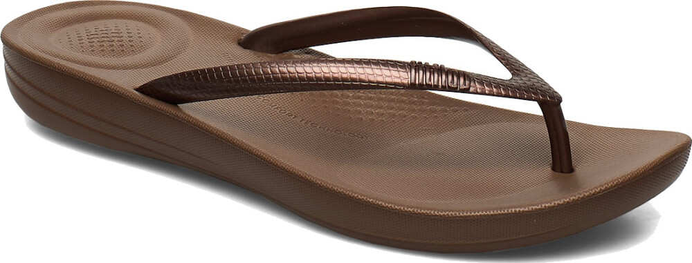 FitFlop Iqushion Ergonomic Flip-Flops - Brown - 37 - main photo
