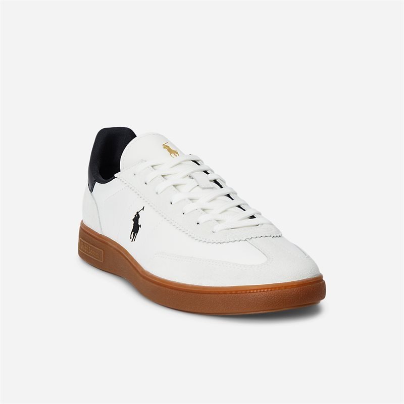 Bedford Court Leather Sneaker White/Black - side a